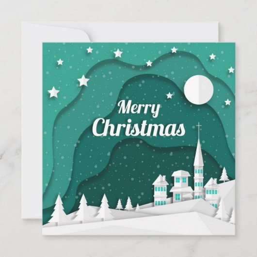 Kerstnacht Dorpskaart (Voorkant)
