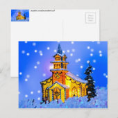 Kerstnacht Feestdagenkaart (Voorkant / Achterkant)