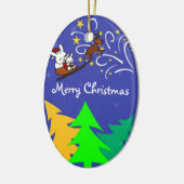 Kerstnacht Keramisch Ornament (Links)