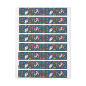 KERSTNACHT/ KERSTMAN OMWIKKELBAAR ADRESLABEL (Vel)