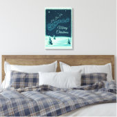 Kerstnacht kerstmis kerstmis voor de kerstman canvas afdruk (Insitu (Slaapkamer))