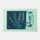 Kerstnacht kerstmis kerstmis voor de kerstman deurmat (Voorkant)