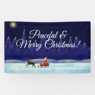Kerstnacht kerstreis spandoek