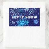 Kerstnacht rechthoekige Sticker (Tas)