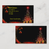 Kerstnacht Rode set Visitekaartje (Voorkant / Achterkant)