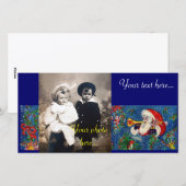 KERSTNACHT / SANTA BUGLER FEESTDAGENKAART (Voorkant / Achterkant)