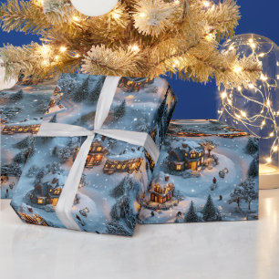 Kerstnacht - Schemer Sereniteit Cadeaupapier