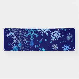 Kerstnacht Sneeuwval Spandoek