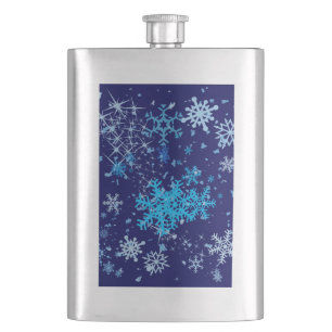 Kerstnacht Snowfall Heupfles