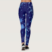 Kerstnacht Snowfall Leggings (Achterkant)