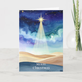 Kerstnacht Ster Merry Christmas Vakantie Kaart