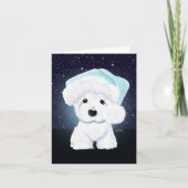 Kerstnacht Westie-Kaart Kaart (Voorkant)