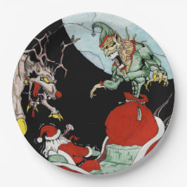 Kerstnachtmerrie Aangepaste Borden papier Papieren Bordje