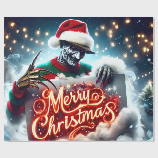 Kerstnachtmerrie cadeaupapier