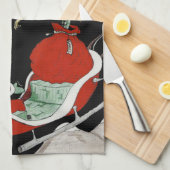 Kerstnachtmerrie Kitchen Towel Theedoek (Quarter Fold)