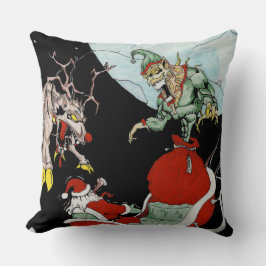 Kerstnachtmerrie Polyester Sierkussen