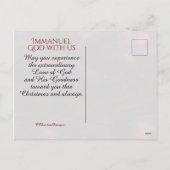 Kerstnamen van Jezus Feestdagenkaart (Achterkant)