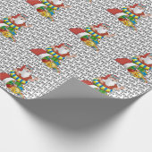 kerstnamenaam Beach Cadeaupapier (Hoek)