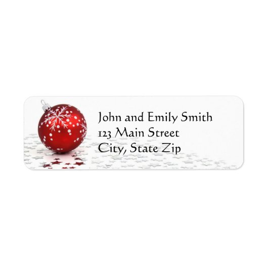 Kerstnamenadreslabels Etiket (Voorkant)