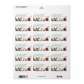 Kerstnamenadreslabels Etiket (Full Sheet)