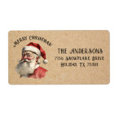 kerstnameretiket voor Kerstmis Etiket (Voorkant)