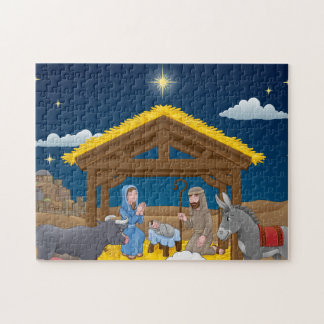 kerstnativescherm met Baby Jesus Legpuzzel