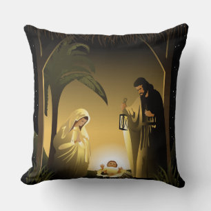 Kerstnativiteit Mary, Joseph en Baby Jesus Kussen