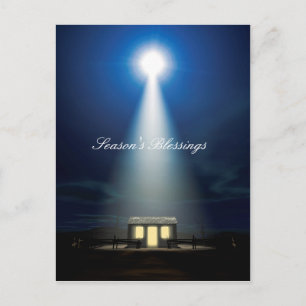 kerstnativiteitsscène feestdagenkaart