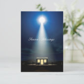 kerstnativiteitsscène kaart (Staand voorkant)