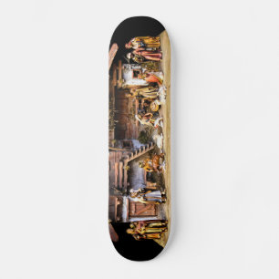 kerstnativiteitsscène skateboard