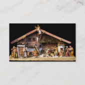 kerstnativiteitsscène visitekaartje (Achterkant)