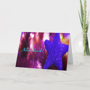 Kerstnavidad Blue Star Feestdagen Kaart