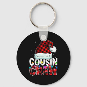 kerstneef Crew Buffalo Red plaid Pajamas Fa Sleutelhanger