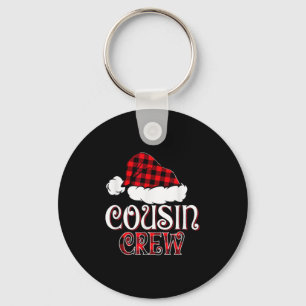 Kerstneef Crew Buffalo Red Plaid Santa Hat Sleutelhanger
