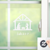 Kerstneringswoestenscript Raamsticker (Huis)