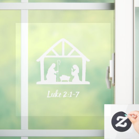 Kerstneringswoestenscript Raamsticker (Huis)