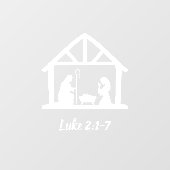 Kerstneringswoestenscript Raamsticker (Vel)