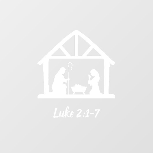 Kerstneringswoestenscript Raamsticker (Vel)