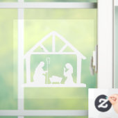 Kerstnerviteitswoede Raamsticker (Huis)