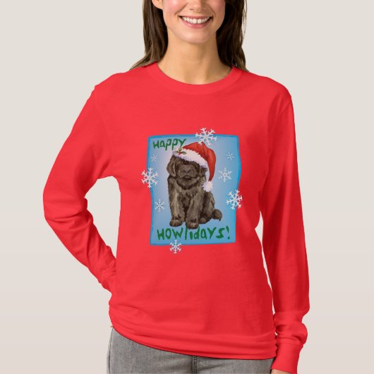 KerstNewfoundland T-shirt (Voorkant)