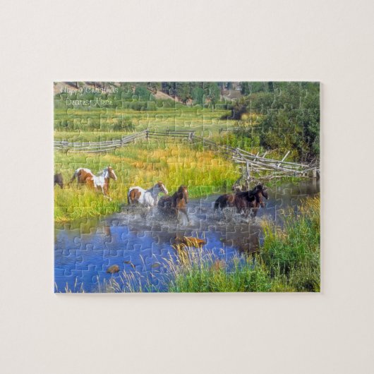 Kerstnicht. Jigzaag Puzzle Legpuzzel (Horizontaal)