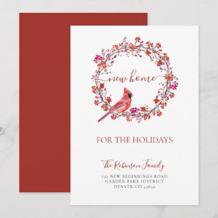 Kerstnieuw huis voor feestdagen die bewegen aankondiging