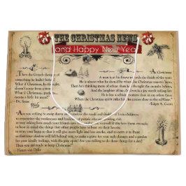 Kerstnieuws - cadeautas - groot, glanzend