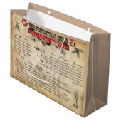 Kerstnieuws - cadeautas - groot, glanzend (Voorkant Gekanteld)