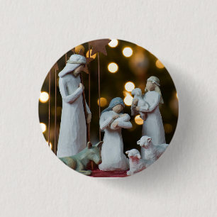 Kerstnitraatscène Button