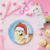 KerstNoors Buhund Papieren Bordje (Feest)