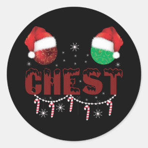 Kerstnoten Kerst Matching Kerst Koppels Ronde Sticker