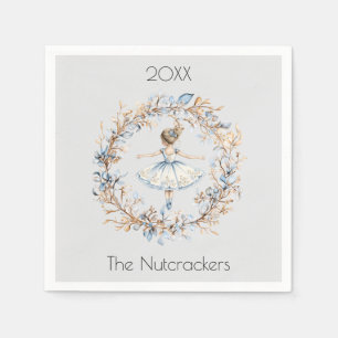 Kerstnotenkraker Ballerina Waterverf Servet