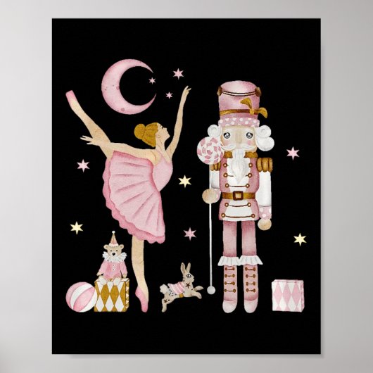 Kerstnotenkraker Ballet Schattigee kerstcadeaus vo Poster (Voorkant)