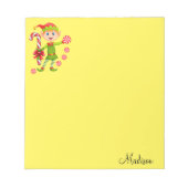 kerstNotitieblok Elf Peppermint Notitieblok (Voorkant)